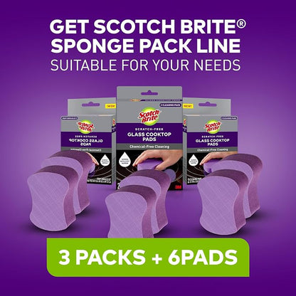 Scotch-Brite Glass Cooktop Pads, Scratch-Free & Non-Abrasive Scrubbers - Image 6