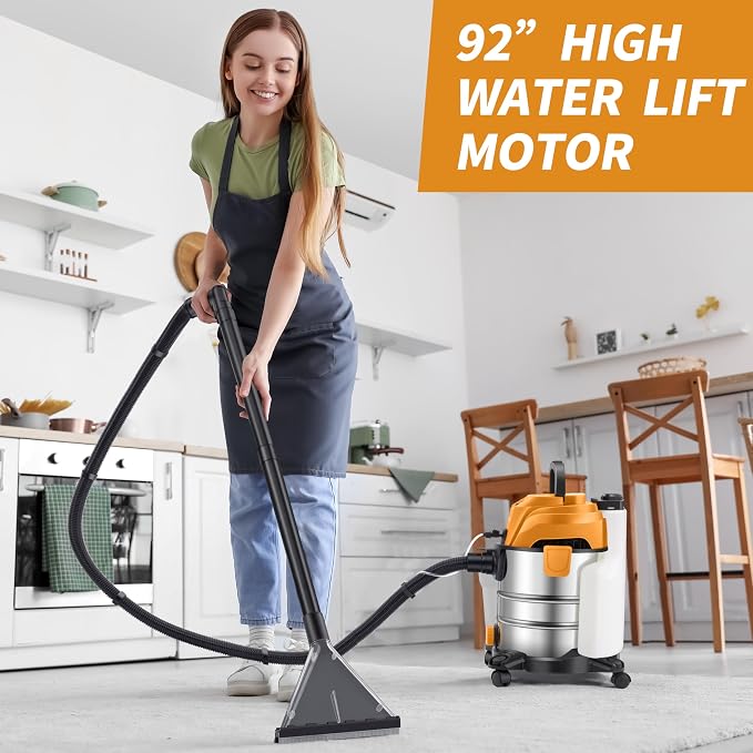 Shop Vacuum Wet and Dry, 6 Gallon 5.5 Peak HP, 3 in 1 Wet/Dry/Upholstery Shop - Image 4