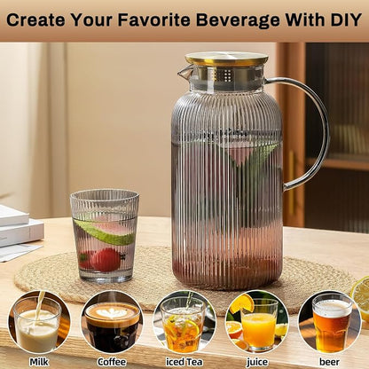Buaic 2 PACK Glass Pitcher - Image 5