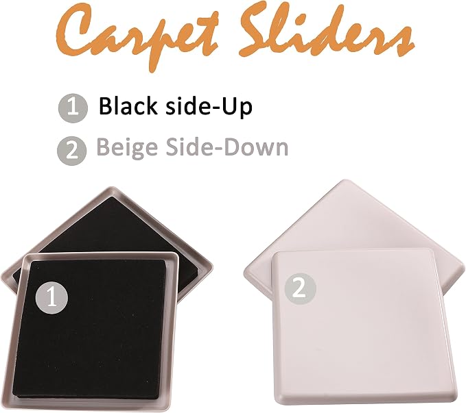 8pcs 5in.Reusable Carpet Slider-Furniture Slider-Furniture Moving Slider-Moving - Image 3