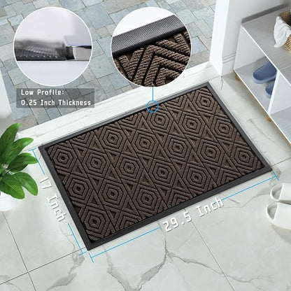 Yimobra Door Mat, Outdoor Indoor Entrance Welcome Mat, Heavy Entry Front Door - Image 9