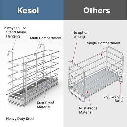 KESOL 304 Stainless Steel Utensil Drying Rack - Image 7