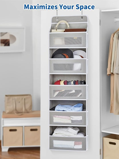 JARLINK 2 Pack Over The Door Organizer, 5 Shelf Door Hanging Organizer - Image 6