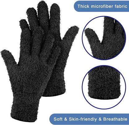 Bencailor 6 Pairs Microfiber Dusting Gloves, Dusting Cleaning Gloves Microfiber - Image 5