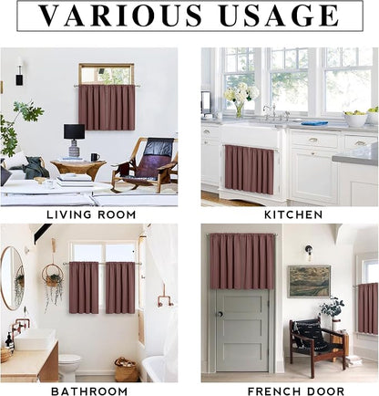 RYB HOME Rod Pocket Blackout Curtains - Image 6