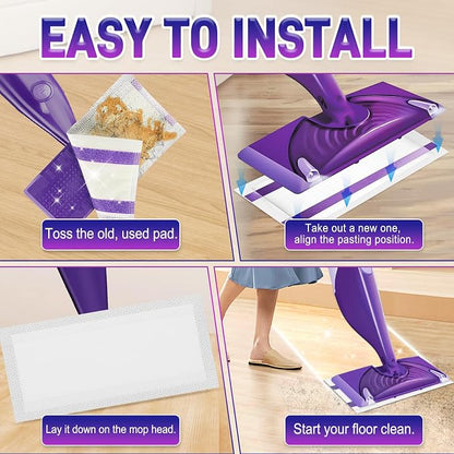 20Pack Mopping Pad Refill for Wetjet Mop Compatible - Image 4