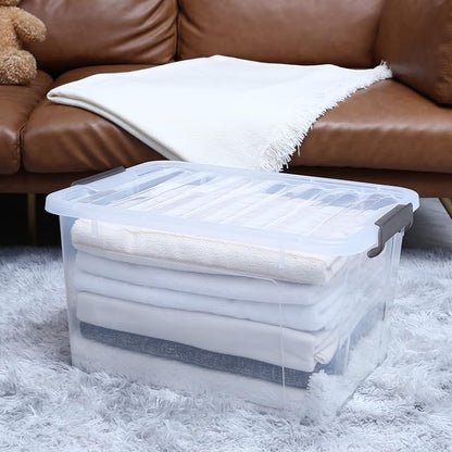 Citylife 6 Packs 44.4 QT Plastic Storage Bins - Image 3