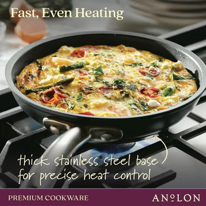 Anolon Accolade Forged Hard Anodized Nonstick Frying Pans/Skillet Set, 10 Inch - Image 4
