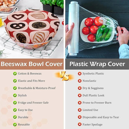 5-Size Reusable Beeswax Bowl Covers - Image 7