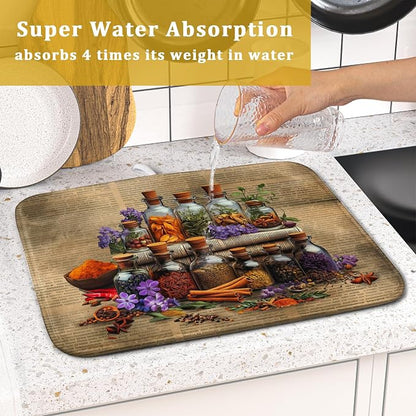 Vintage Kitchen Dish Drying Mat - Image 7