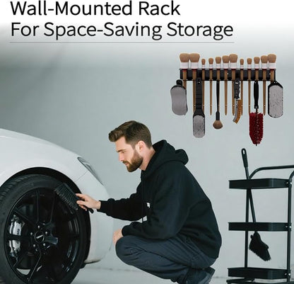 Wall Mount Brush Holder & Tool Hanger Rack - Image 4