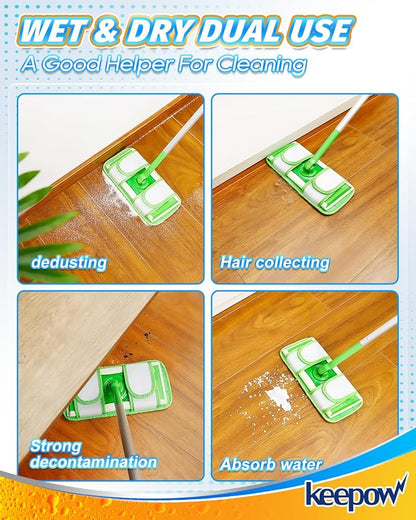 Keepow Reusable Mop Pads Refills Compatible - Image 5