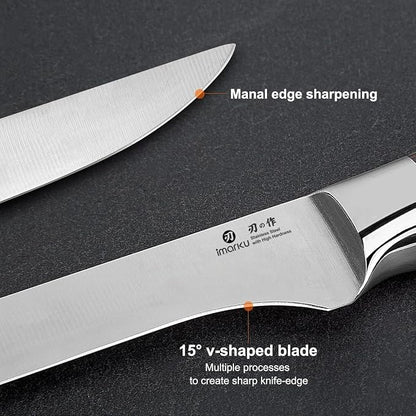 imarku Fillet Knife, German High Carbon Boning Knife, 6-Inch Stainless Steel - Image 9