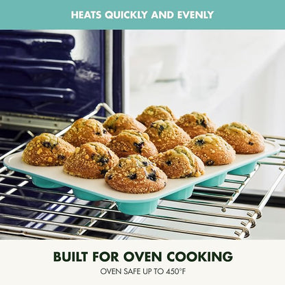 GreenPan Bakewell 12-Cup Muffin Pan, Healthy Ceramic Nonstick Bakeware - Image 7