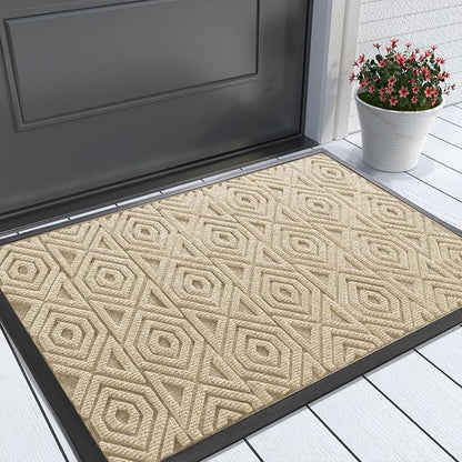 Yimobra Door Mat, Outdoor Indoor Entrance Welcome Mat, Heavy Entry Front Door by Yimobra