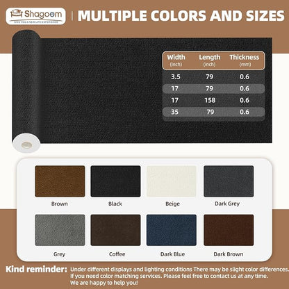 Suede Repair Patch, 17X158 Inch Fabric Large Repair Tape, Self-Adhesive Patches - Image 2