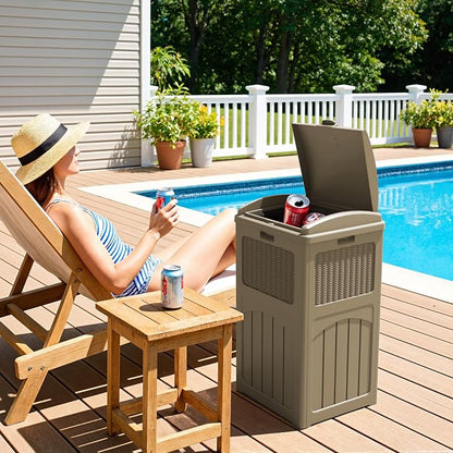 Greesum 33 Gallon Outdoor Trash Can - Image 6