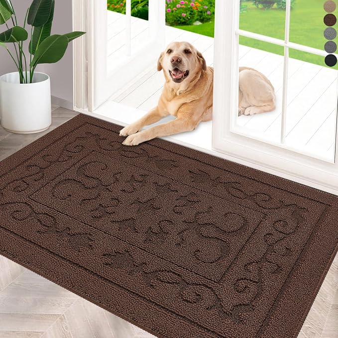 FONEYI Indoor Door Mat 24" x 36", Dirt Trapper Door Mats Non-Slip Entryway Rugs by FONEYI