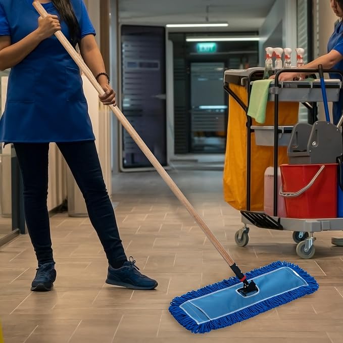 Matthew 36'' Microfiber Loop Dust Mop Washable Commercial&Residential Heavy - Image 7