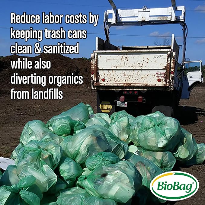 BioBag The Original Compostable Bag, 64 Gallon, 100% Certified Compostable - Image 4