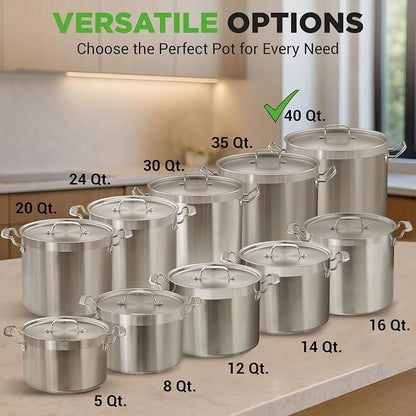 NutriChef Stainless Steel Stock Pot - Image 3