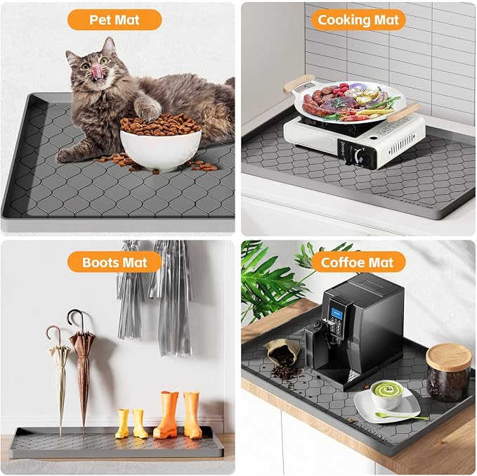 Winisok Silicone Under Sink Mat 34" x 19", kitchen Essentials and Gadgets - Image 5