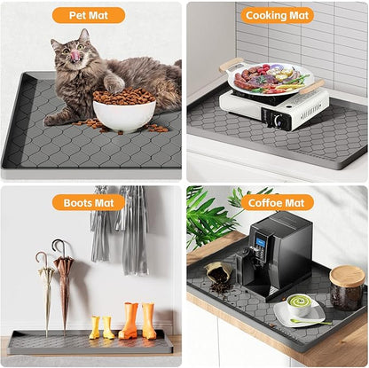 Winisok Silicone Under Sink Mat 37" x 19", kitchen Essentials and Gadgets - Image 5