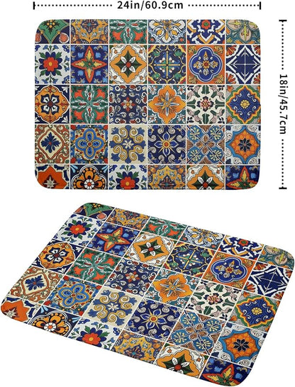 Talavera Mexican Tiles Dish Drying Mat - Image 2