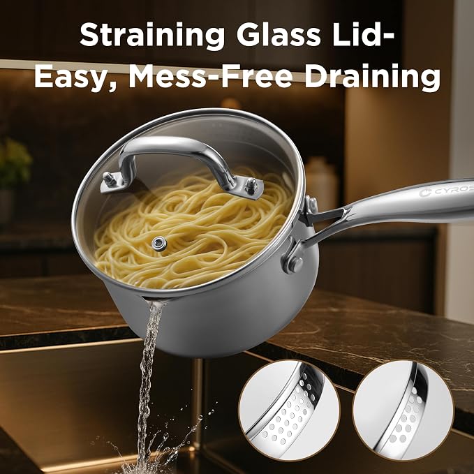 Tri-Ply Stainless Steel Sauce Pan - Image 4