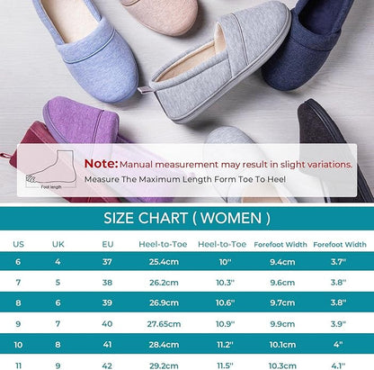 HomeTop Women's Comfy Loafer Slippers Lightweight Memory Foam Non-slip Indoor - Image 6