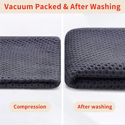 Homaxy 100% Cotton Oversized Waffle Weave Kitchen Dish Towels, Ultra Soft - Image 8