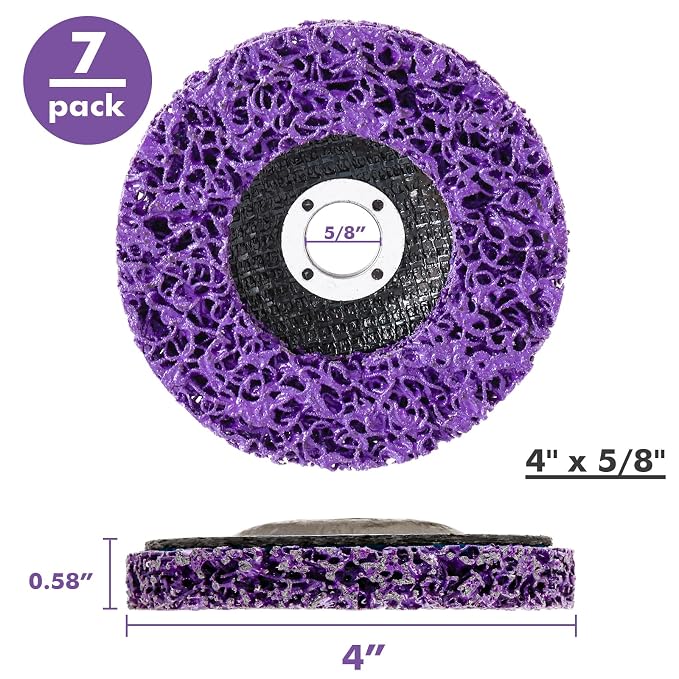 7 Pack Paint Eater Strip Disc Angle Grinder Rust Removal Disc Paint Stripper - Image 3