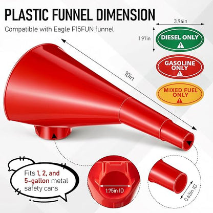 Plastic Funnel for Type I Metal Safety Cans, Compatible - Image 3