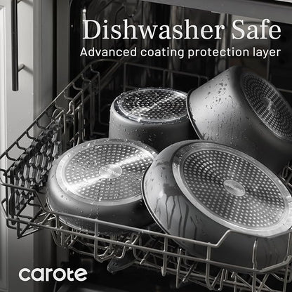 CAROTE 20pcs 4-Ply Premium Hard Anodized Pots and Pans Set Non Stick - Image 5