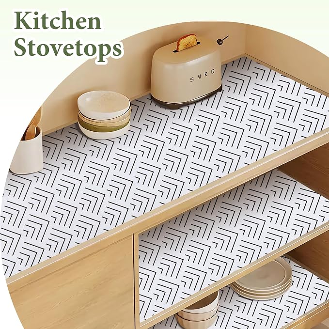 Shelf Liner for Kitchen Cabinets Non Adhesive Drawer Liner Non-Slip Thickened - Image 6