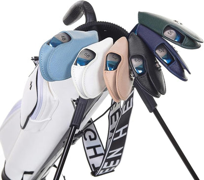 Golf Iron Covers 9pcs or 1pc Saffiano Leather Magnetic Club Headcover - Image 8