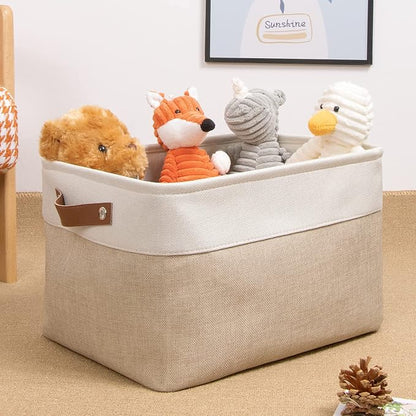 DULLEMELO Collapsible Rectangle Fabric Storage Basket - Image 5