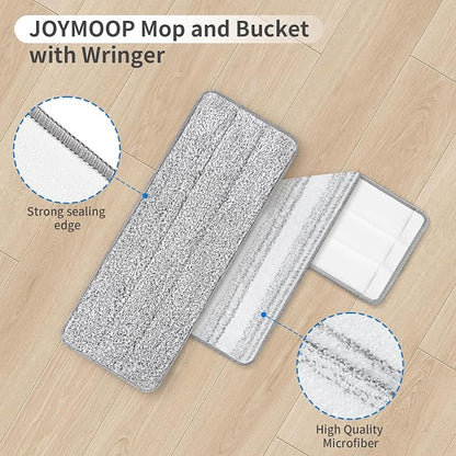 10Pcs Joymoop Mop Replacement Pads, 15 * 4.9'' Universal Mop Pads Mop Head - Image 3