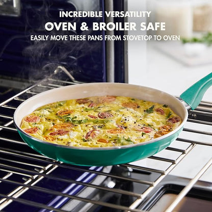 GreenPan Rio Healthy Ceramic Nonstick 8" Frying Pan Skillet and Silicone - Image 6