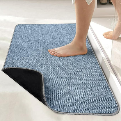 Bath Mat, Ultra Thin Bathroom Rugs, Rubber Bath Mats by BosapDirect