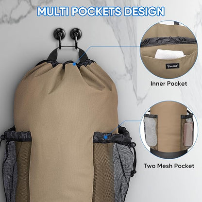 BALEINE 120L Laundry Bag Backpack, 900D Oxford Fabric Large Travel Laundry Bags - Image 3