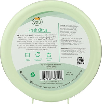 Citrus Magic Odor Absorbing Solid Air Freshener, Fresh Citrus - Image 5