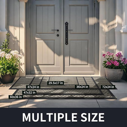 Yimobra Large Door Mat Outside Entrance 47x32, Waterproof Heavy Duty Outdoor - Image 2