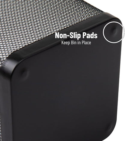 Mind Reader Mesh Trash Can, Waste Paper Basket, Metal Mesh, 9.75"L x 9.75"W x - Image 5