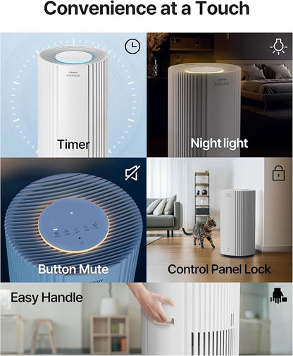COWAY Air Purifiers for Large Room Whole Home Up to 2, True HEPA Filter for - Image 11