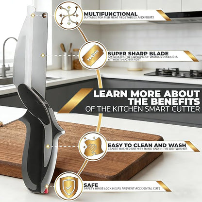 2 in 1 Kitchen Scissors for Food, Separable Stainless Steel Barbecue Steak - Image 5