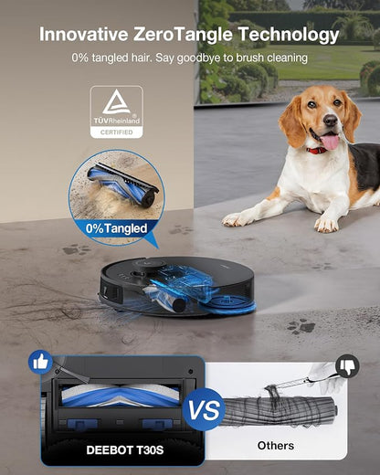ECOVACS DEEBOT T30S PRO Robot Vacuum and Mop, TruEdge Adaptive Edge Mopping - Image 4