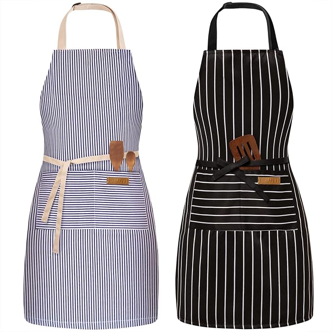 BeLuyi 2 Pack Adjustable Bib Apron by BELUYI