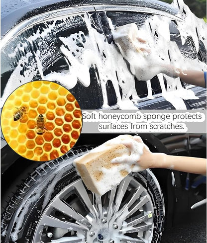 Car Wash Sponges, 5 Pack, Extra Soft Coral, Scratch Free, 8.3x4.38x2.8 inches - Image 6