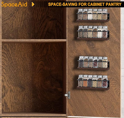 SpaceAid Spice Rack Organizer for Cabinet Door or Wall Mount - Image 3